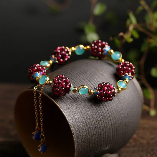 BerryStone™ | Bessenarmband met natuurlijke steen